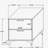 White and Gold 2-Drawer Rectangular Nightstand-1680929030
