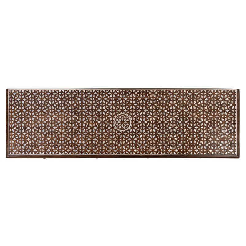 Manali 60 in. W Mother of Pearl and Wood Console Table