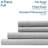 Aeropostale Cotton-Rich Heathered Jersey 4 Piece Sheet Set – Soft T-Shirt Feel, Heathered Grey, Full-119705683-119705686