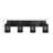 Edge 4 Light Bath Bar Shown With 4" Gray Matrix Glass-557225712-557225719