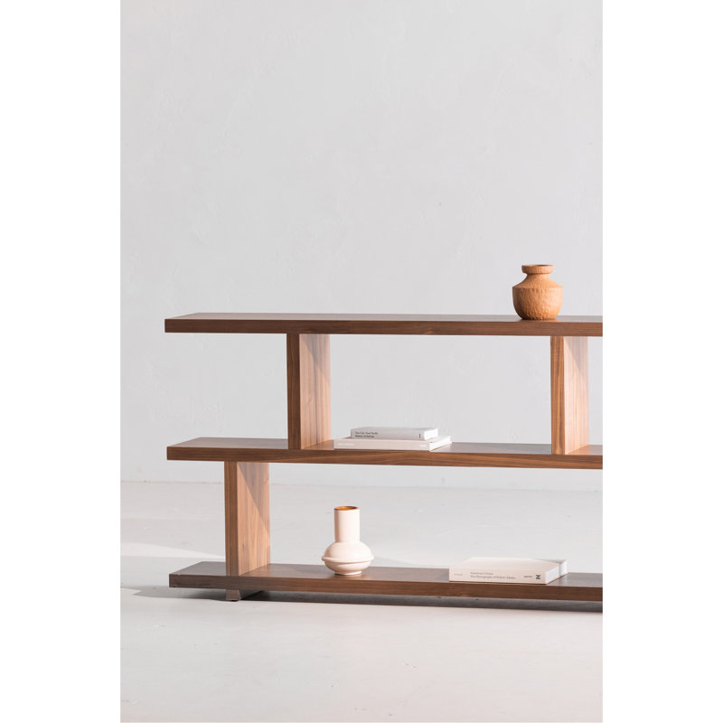 Bookshelf, Walnut Veneer, Brown