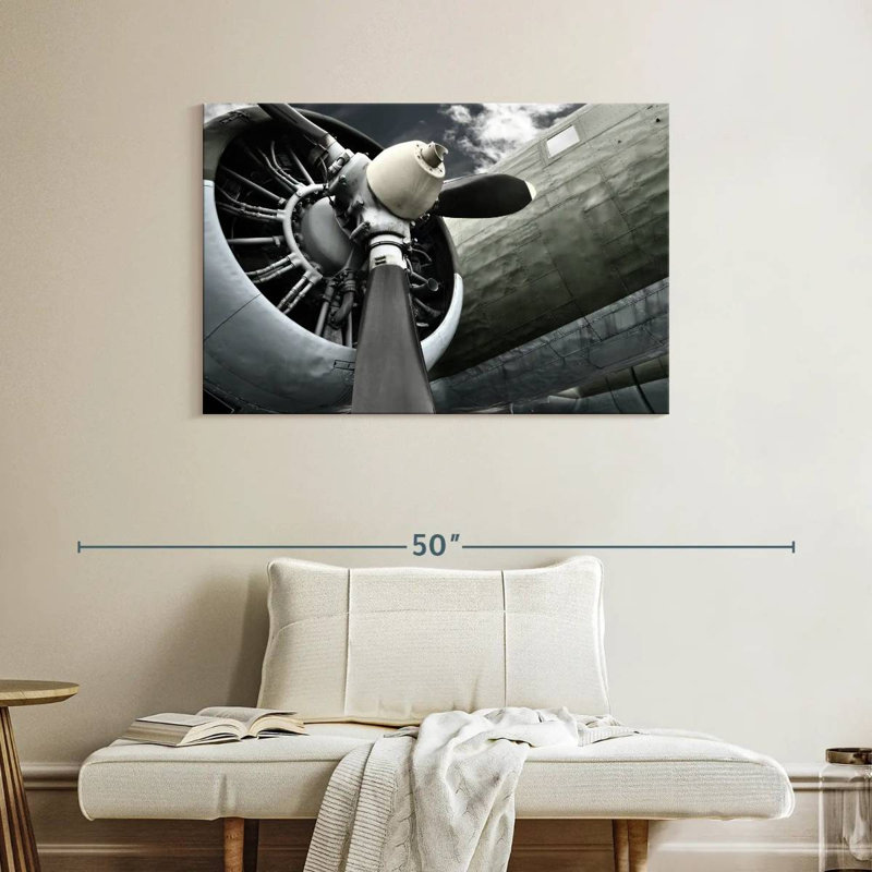 Mehar Black Propeller, 26" H x 39" W