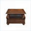 Table basse en noyer avec 4 tiroirs Tablette pour le rangement organisé du salon
