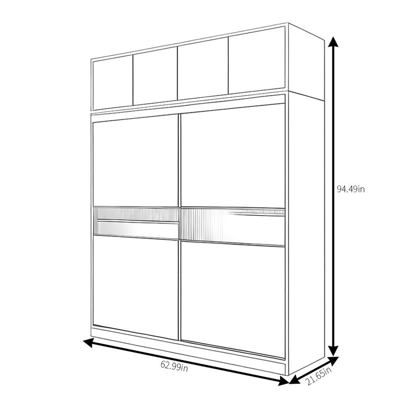 Aurianna, 94" H x 63" W x 22" D