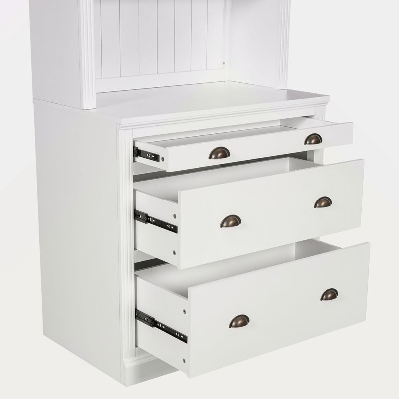 83.4"Tall Two Bookshelf With Two Corner Shelf Suite,Bookcases With 3 Drawer And Open Shelves,5-Tier Corner Shelf,Free Standing Shelves Suite With LED Lighting For Living Room,Office,