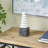 Odom Marble Stacked Stone Abstract Sculpture With Black Block Base