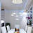 6 - Light Chrome LED Cluster Pendant