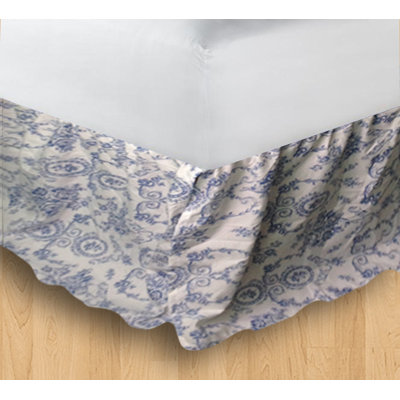 Wisteria Lattice Ruffled Bed Skirt