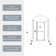 36'' W 72'' H Framed Neo-angle Reversible Shower Enclosure