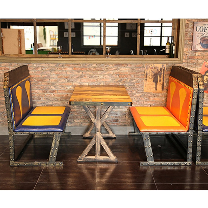 Banc rembourré en similicuir Grill Cafe Bar