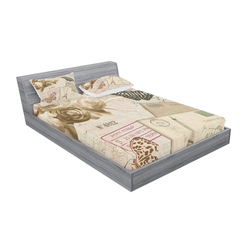 Microfiber Sheet Set, Full/Double Sheet Set with Fitted Sheet
