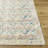 Alburgh Oriental Machine Woven Polyester Area Rug in White/Teal/Orange-1546390732
