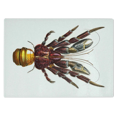Tempered Glass Coconut Crab Chopping Board