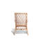 Chaise de patio avec coussins Carlotta