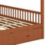 Lit à baldaquin en bois avec tiroirs de rangement, très grand-624872626-624872652