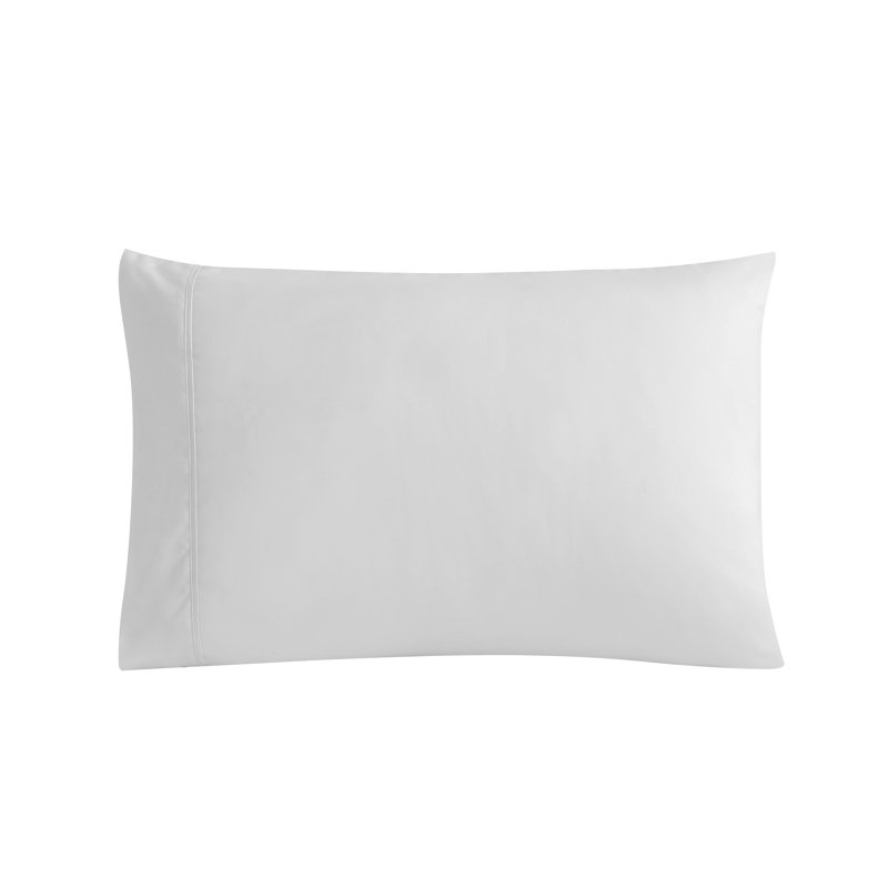 White Standard Size Polyester Pillowcase Set