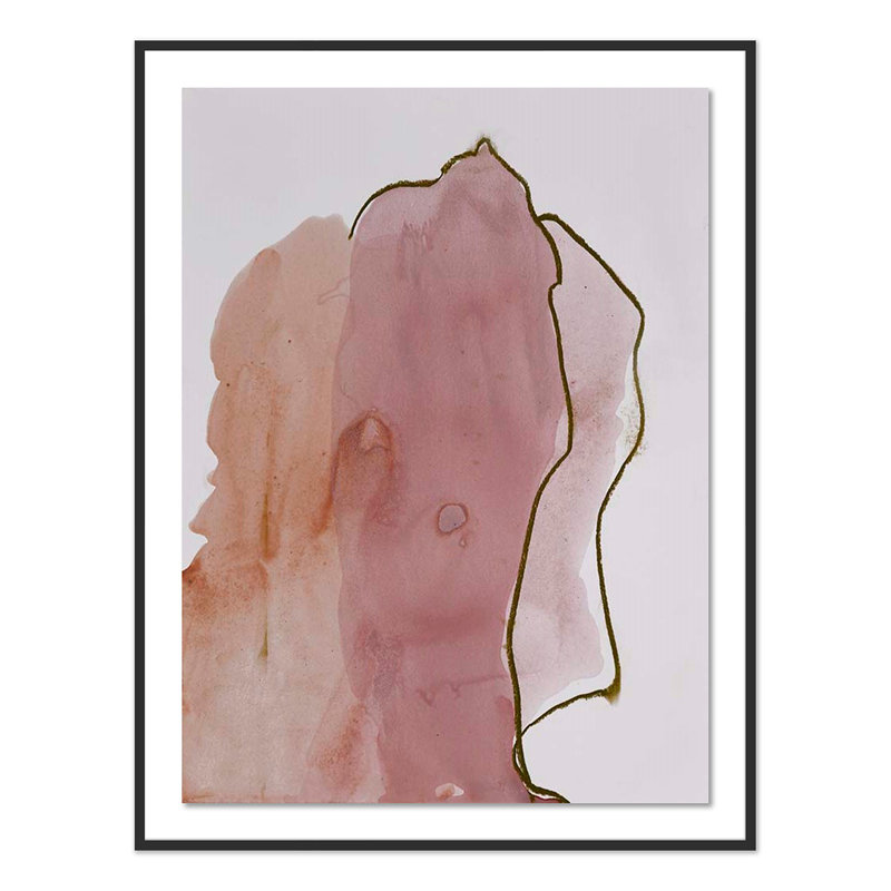 Abstract Desert II Painting by Kim Whiteside, Black, 60" H x 46" W x 2.5" D