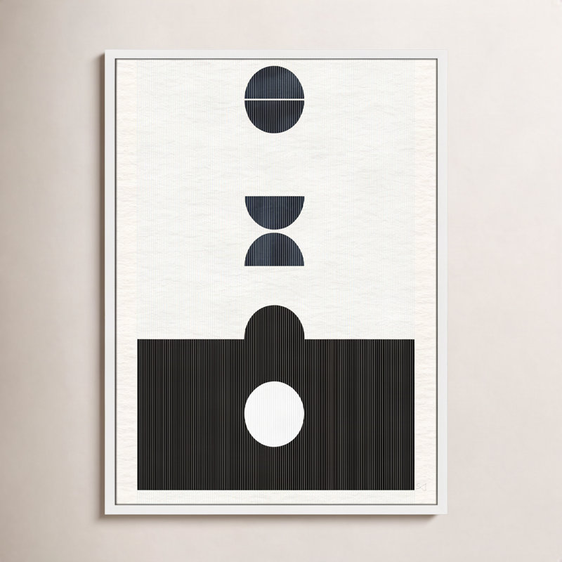 Eclipse I Print by Susan Jill, 35.5" H x 25.5" W x 0.75" D, Satin White Framed