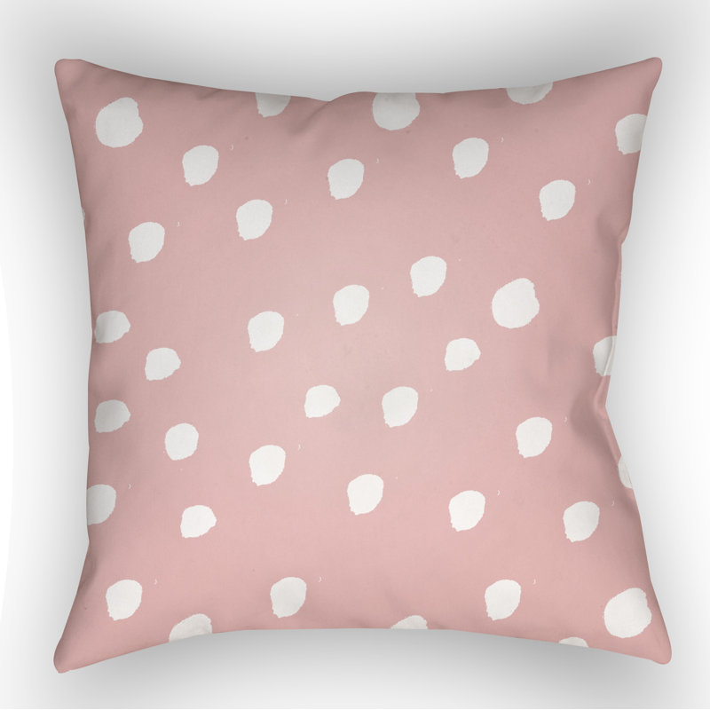  Indoor/OutdoorThrow Pillow, Pink, 20" H x 20" W x 4" D