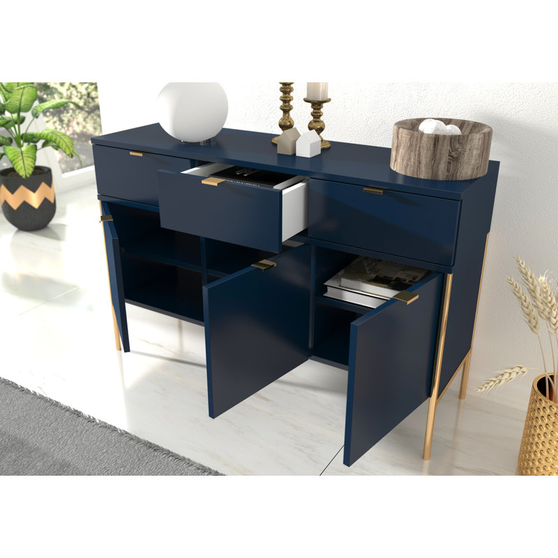 Agosto 120cm Sideboard, Navy Blue