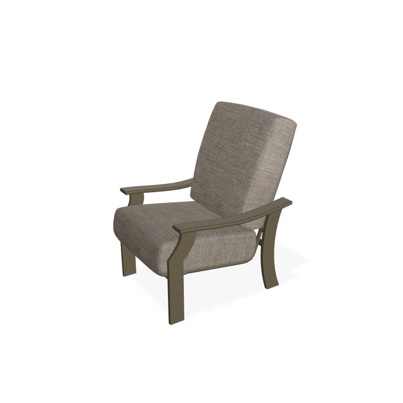 St. Catherine Outdoor Lounge Chair, Textured Beachwood, Cast Ash Sunbrella® Plainweave