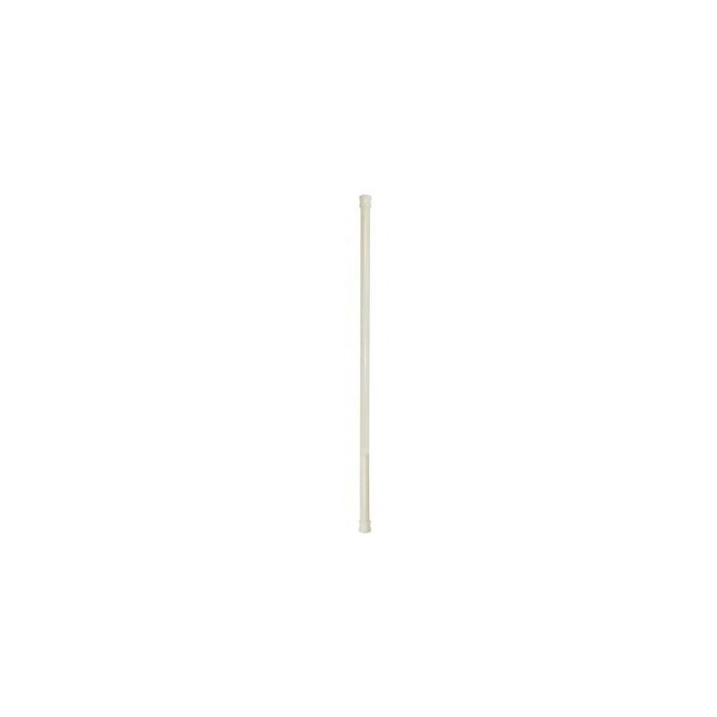 Telescopic Shower Curtain Pole in White