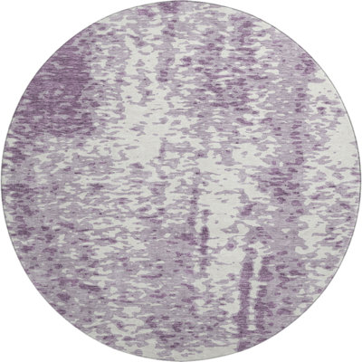 Premium Machine Washable Prisco Lavender Rug