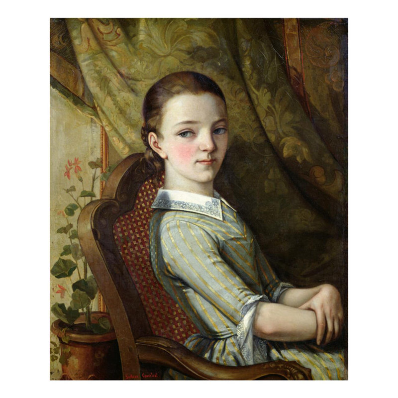 Juliette Courbet (1831-1915), impression giclée de Gustave Courbet, H 40 po x l 32 po