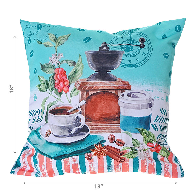 Cotton Blend Throw Pillow