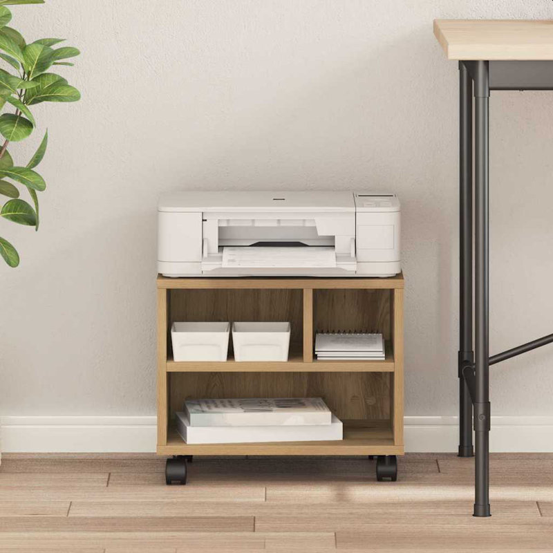 Printer Stand, Artisan Oak, 33.5cm H x 41cm W x 32cm D