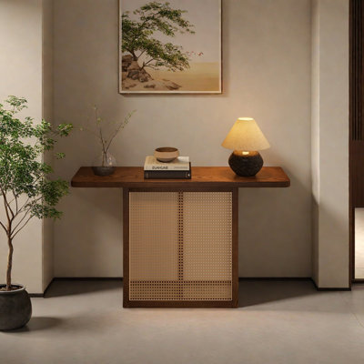 Modern Minimalist Solid Wood Console Table