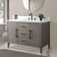 Meuble-lavabo simple 48 po avec plateau en marbre-122239078-122239080