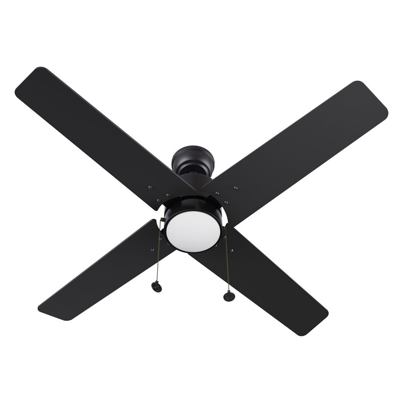 Ventilateur de plafond 52 po, Noir