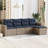 Ebern Designs 5 Piece Patio Sofa Set With Cushions Black Poly Rattan-1799726127-1799726115