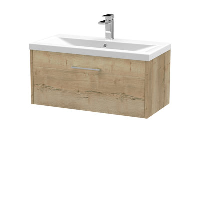 Juno 800mm Single Bathroom Vanity with Integrated Vitreous China Basin