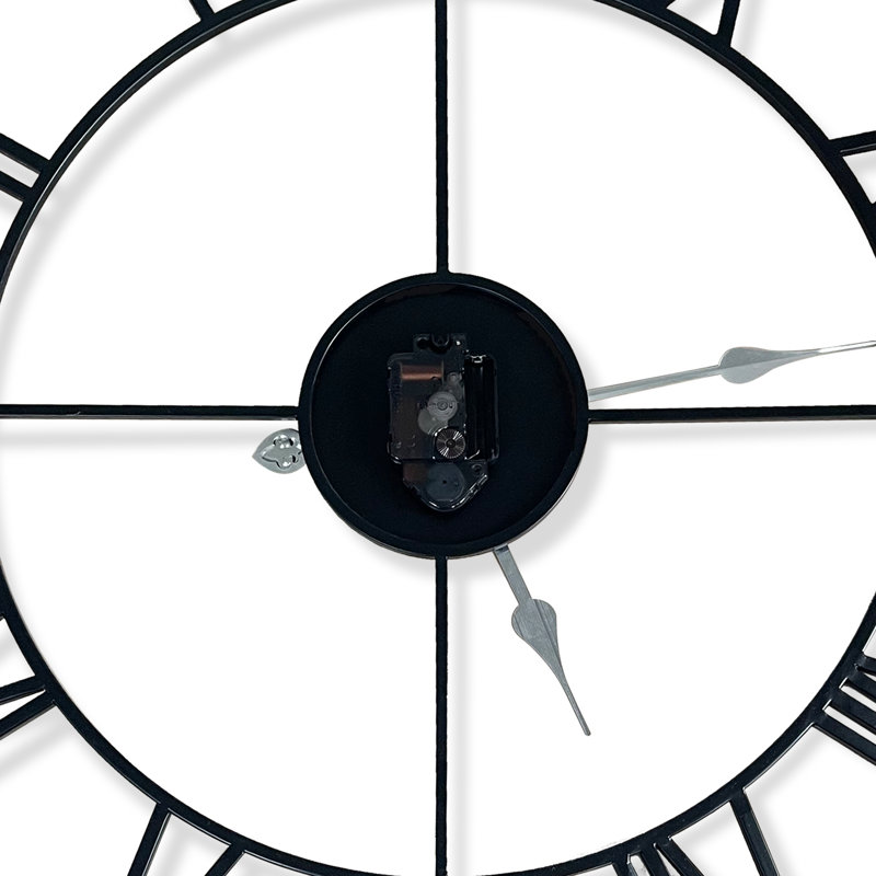 Gobles Iron Wall Clock, Black