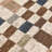 Soumak Hand Woven Jute Fabric Checkered Multi-color Rug-103895177