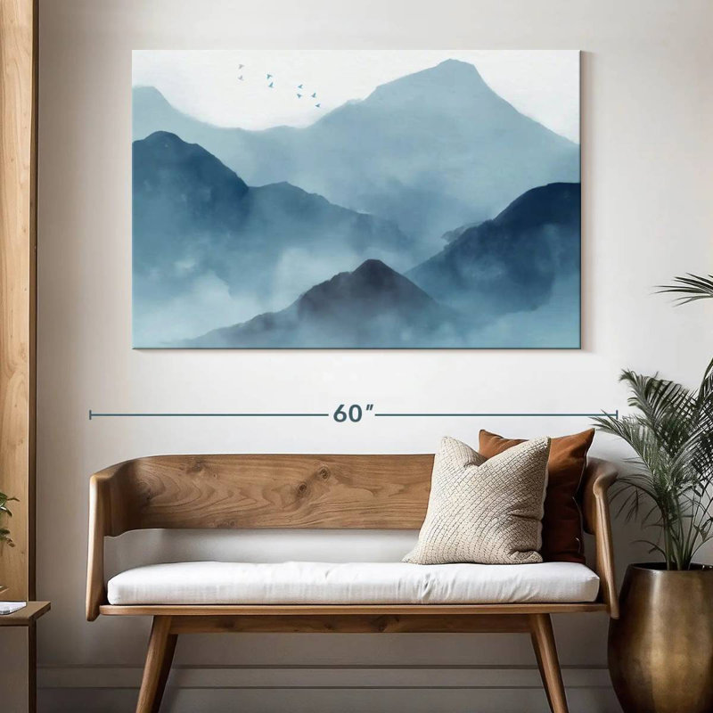 Alvord Abstract Mountain Range, 34" H x 51" W