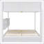 Lit superposé grand sur grand avec armoires de rangement et ports USB-510839594