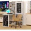 Bureau d'ordinateur pliable, bureau d'ordinateur mural-1763057574