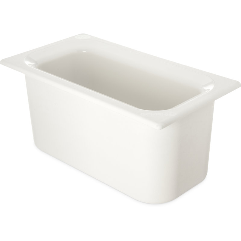 Carlisle Food Service Products Coldmaster® 1 Gallons Rectangle Plastic Food Storage Container, White
