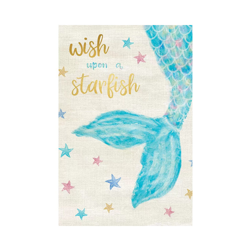 Mermaid Wish by Natalie Carpentieri - Wrapped Canvas Print, 66.04 cm H x 45.72 cm W x 3.175 cm D
