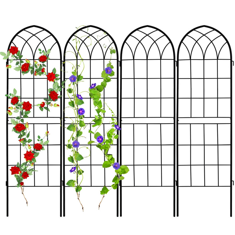 Treillis de jardin pour supporter les plantes grimpantes, utilisation à l'extérieur, H 71 po x l 80 po x P 0,1 po