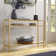 Siviline 106.7cm Glass Top Console Table