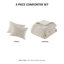 3 Piece Oversized Matelasse Comforter Set