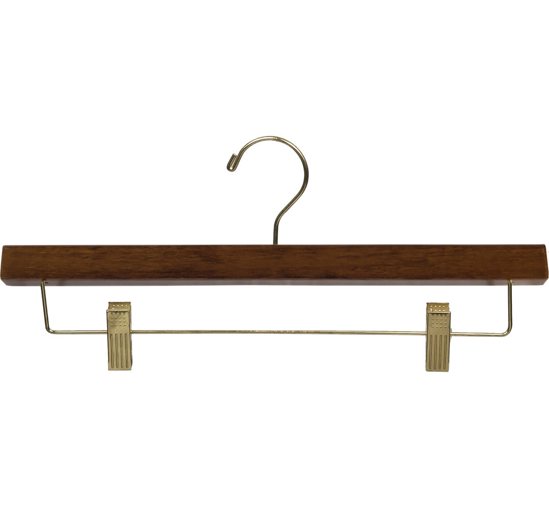 Neriah Wood Hangers With Clips for Skirt/Pants Rebrilliant 