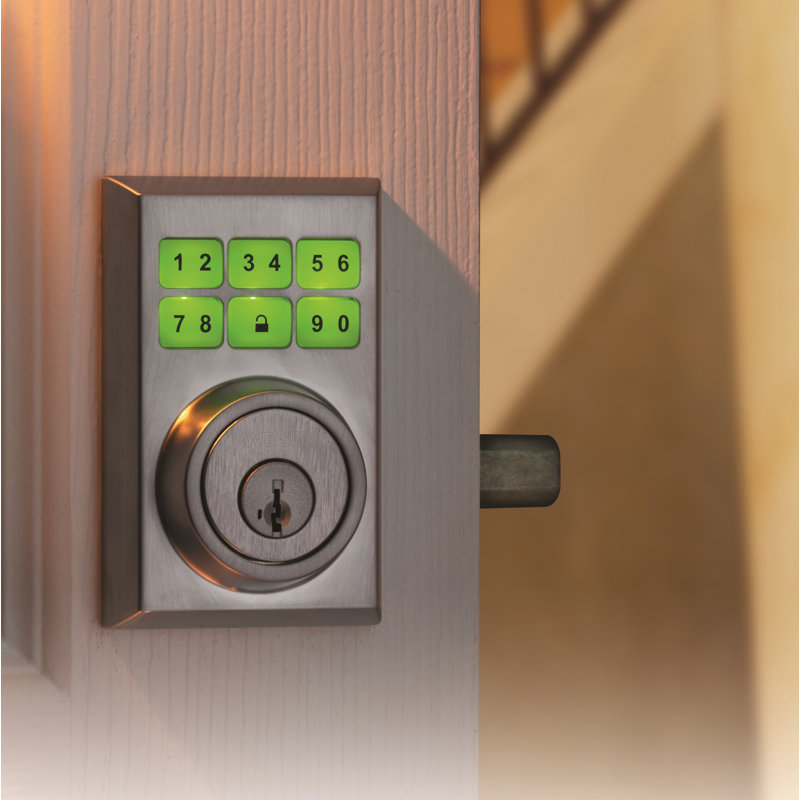 Verrou électronique à simple cylindre 5 smartcode, Chrome satiné