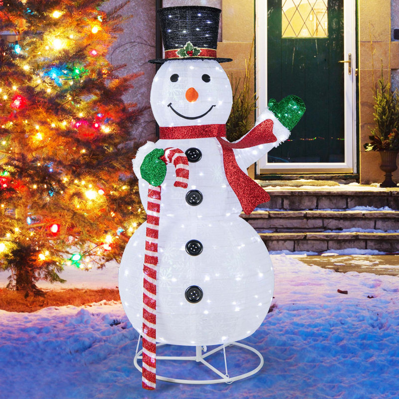 Figurine de Noël pré-éclairée illuminée de Noël