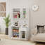 Armoire de rangement pour garde-manger de 71 pouces avec comptoir de four à micro-ondes, huche autoportante avec tablettes réglables, 6 portes et 1 tiroir