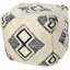 Repose-pieds double motif noir et blanc